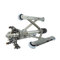 USB Düsen Turbo III – turbinás maró állítható vezetőszánnal, DN 250–500